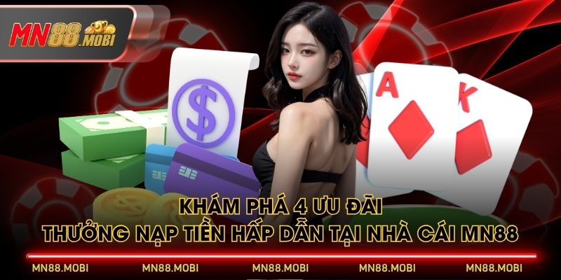 Khám phá 4 ưu đãi thưởng nạp tiền hấp dẫn tại nhà cái MN88 Khám phá 4 ưu đãi thưởng nạp tiền hấp dẫn tại nhà cái MN88